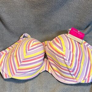 Fashion Bug Pastel Striped Bra